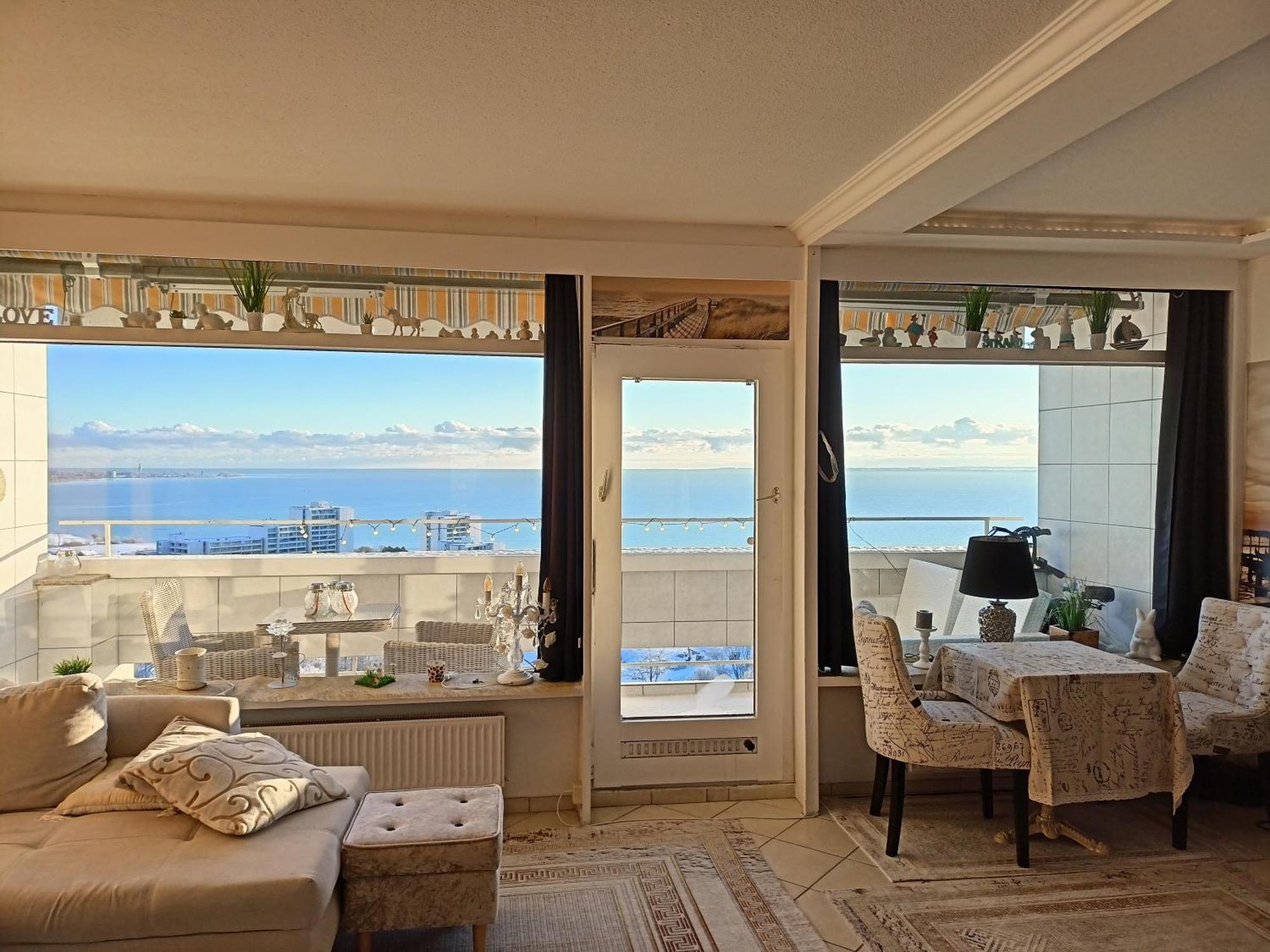 Wohnung Mit Traumhaftem Meerblick Und Schwimmbad Sierksdorf Kültér fotó